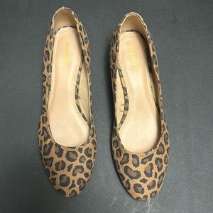 Old Navy leopard chunky heel